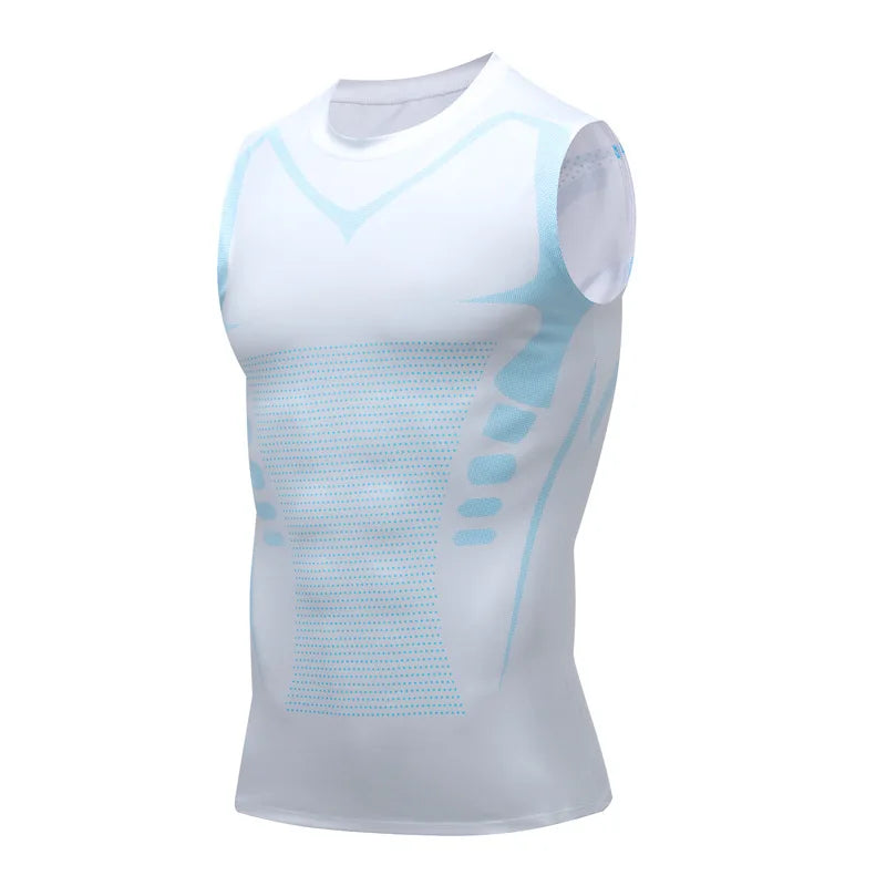 Camiseta sin mangas de compresión para hombre