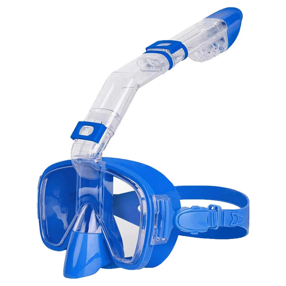 Máscaras de buceo Juego de máscara de snorkel antiniebla plegable