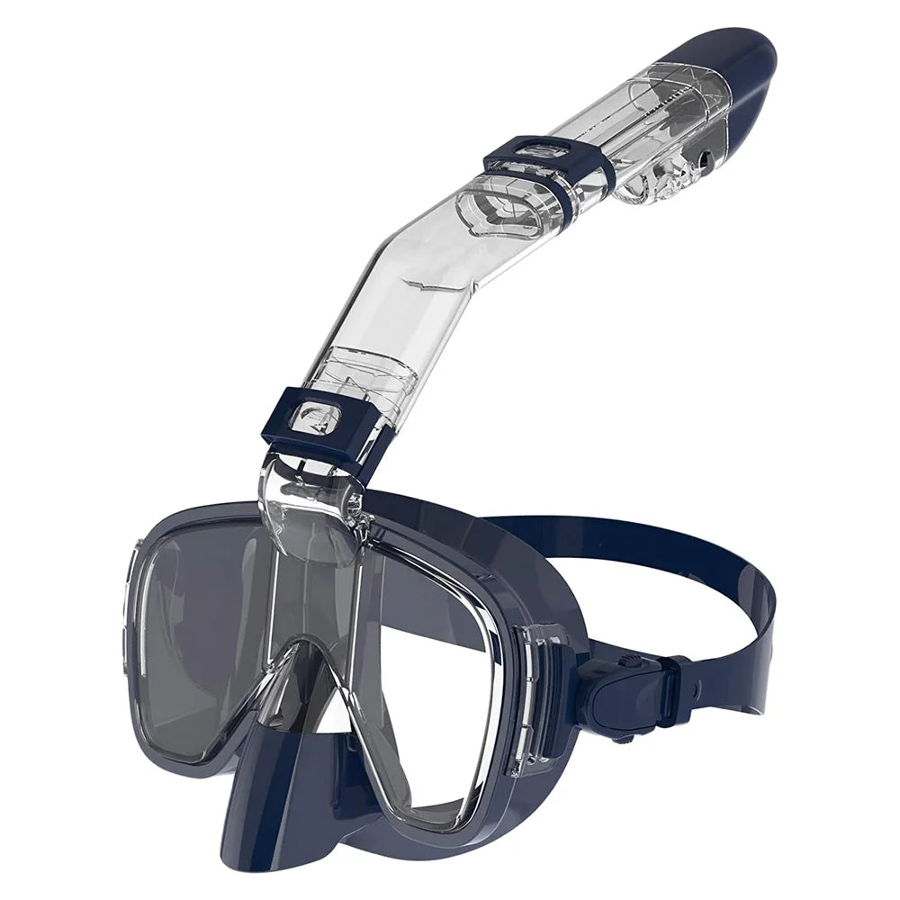 Máscaras de buceo Juego de máscara de snorkel antiniebla plegable