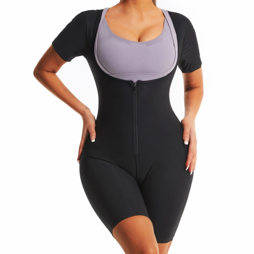 Traje de alta compresión con efecto sauna para mujer