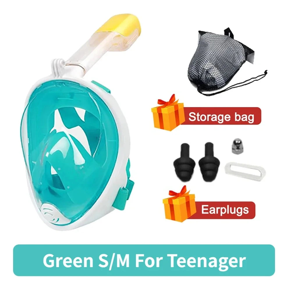 Máscara de buceo profesional para niños y adultos