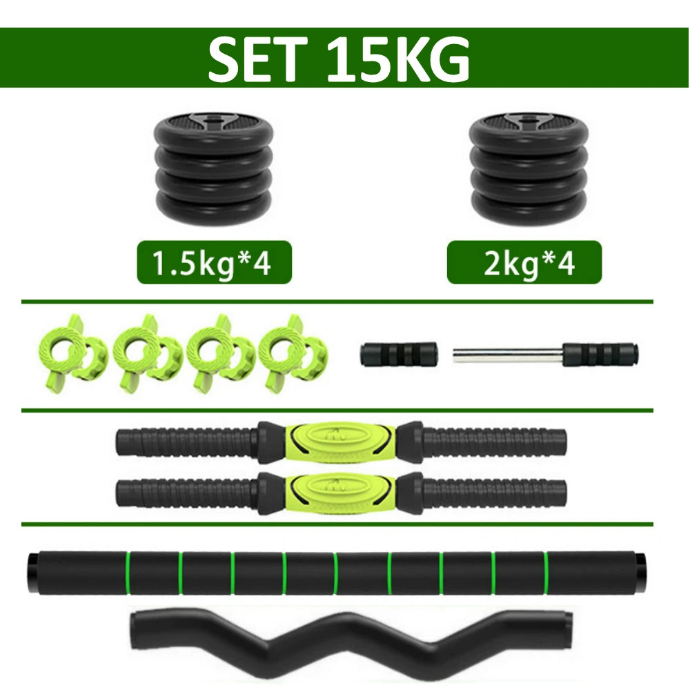 Kit de mancuernas regulables (juego de 10 kg, 15 kg, 20 kg, 30 kg, 40 kg)