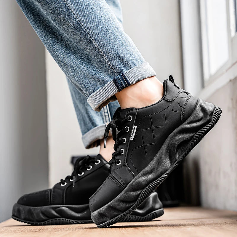 Zapatos informales con plataforma para hombre