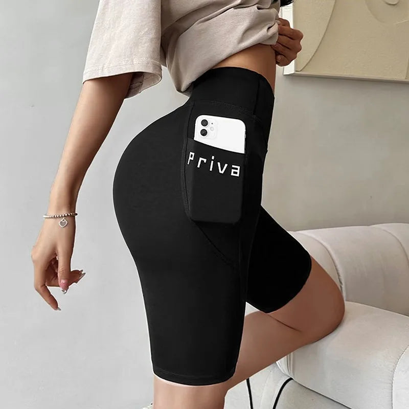 Pantalones cortos ajustados deportivos para mujer