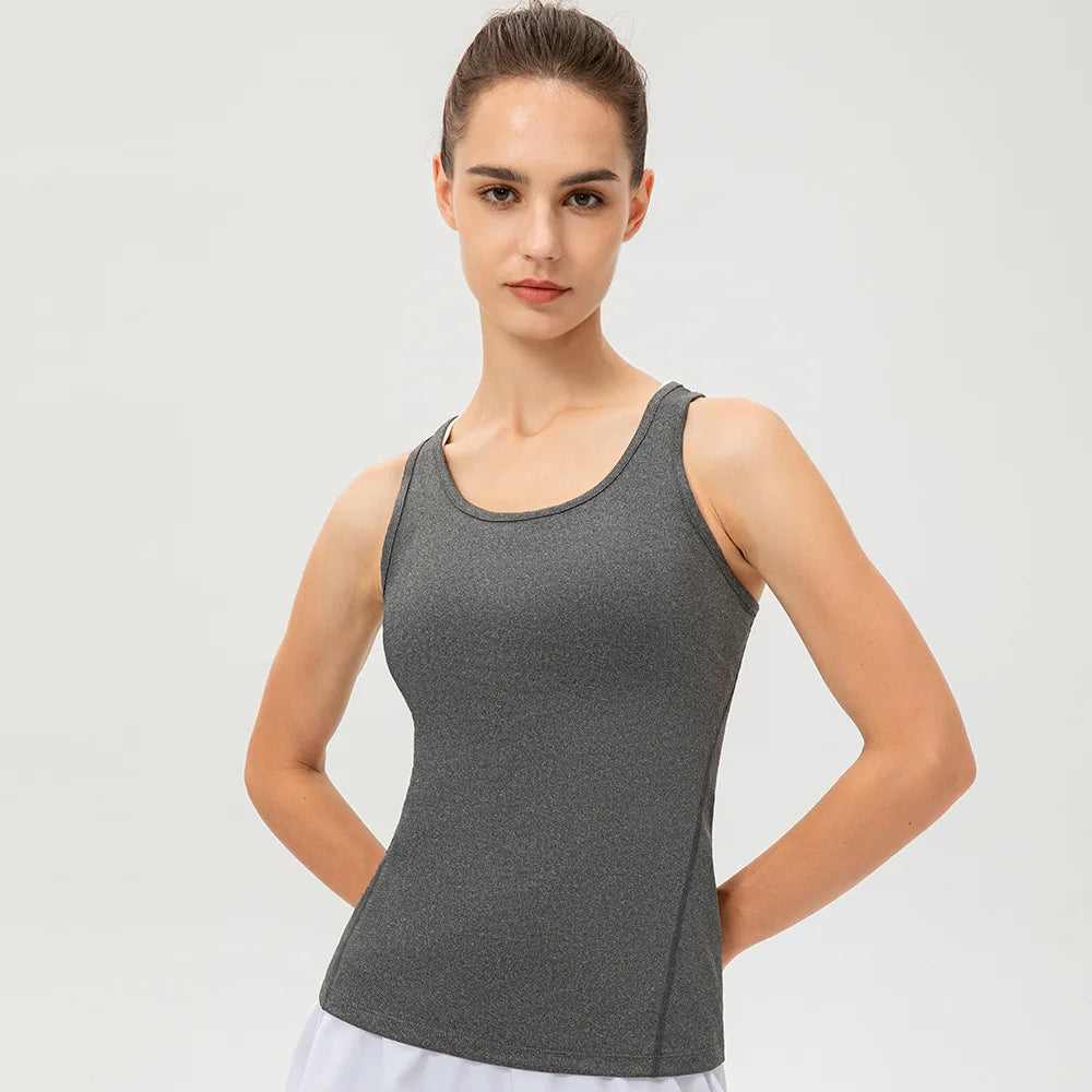 Camiseta deportiva sin mangas para mujer