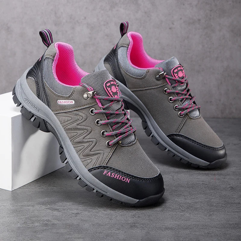 Zapatillas para montañismo antideslizante para mujer