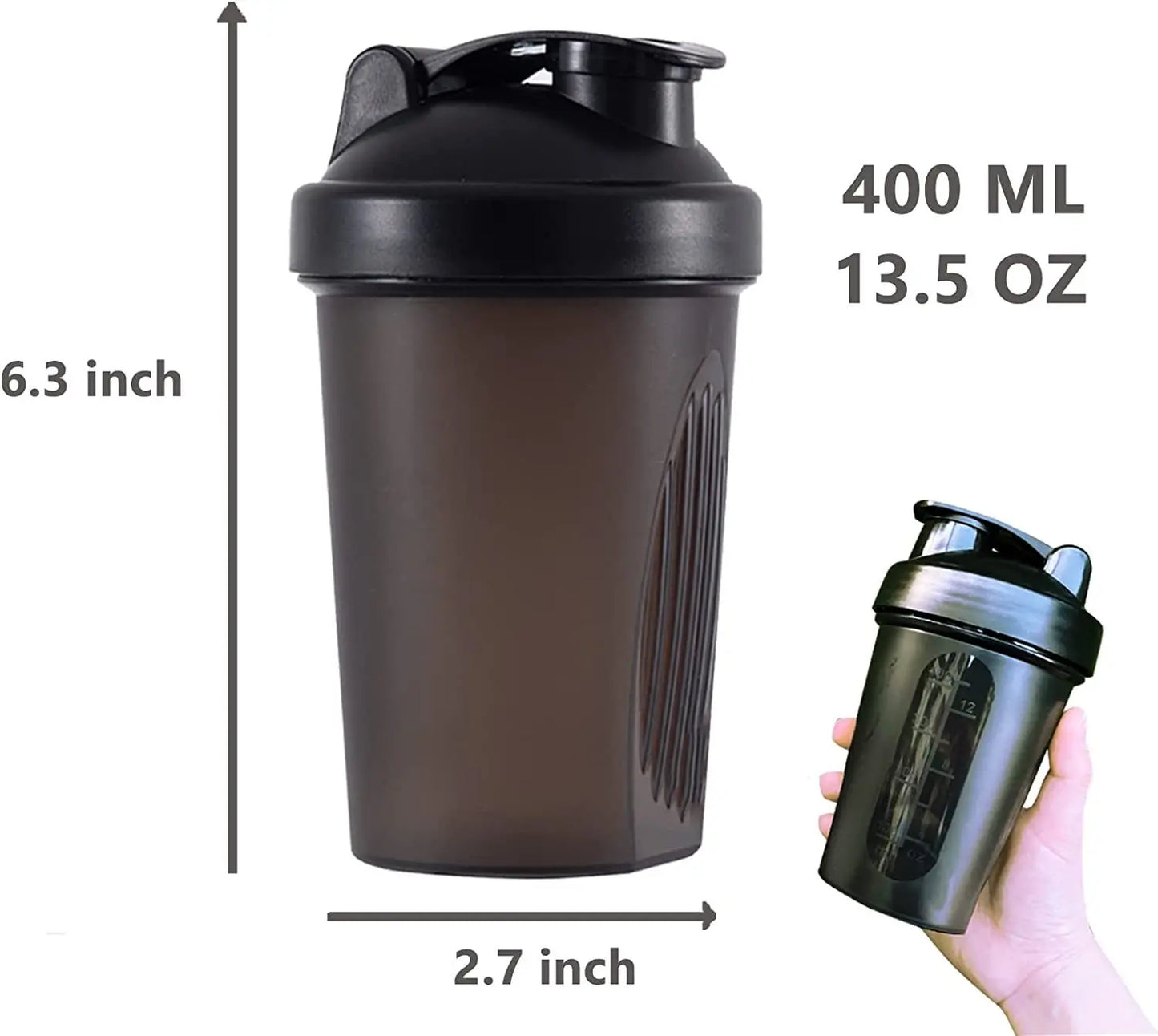 Shaker de proteínas con bola mezcladora