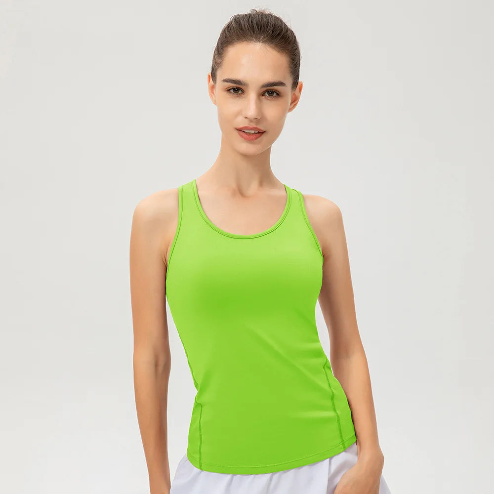 Camiseta deportiva sin mangas para mujer