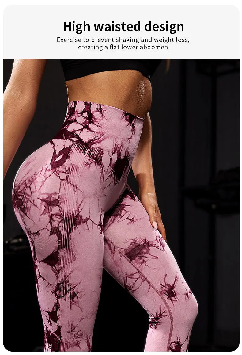 Pantalones de Yoga Tie Dye para mujer