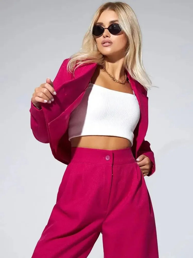 Traje casual elegante con blazer y pantalón