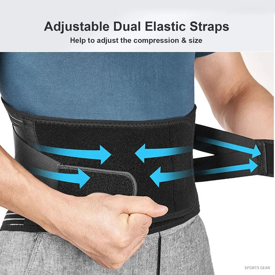 Faja de soporte lumbar ajustable