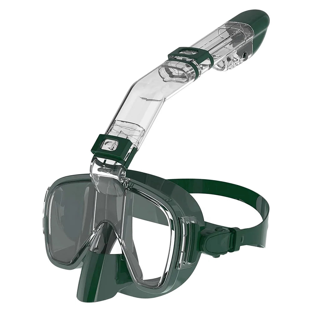 Máscaras de buceo Juego de máscara de snorkel antiniebla plegable