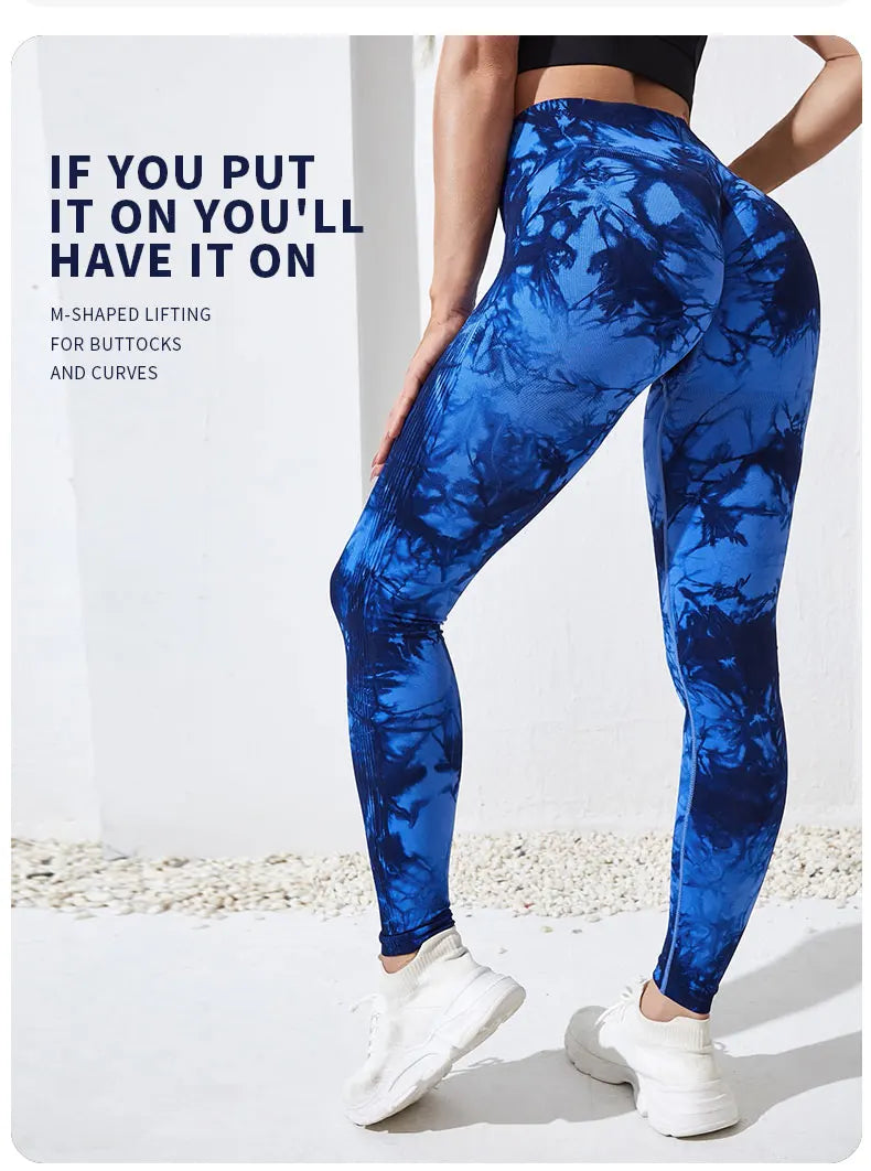 Pantalones de Yoga Tie Dye para mujer