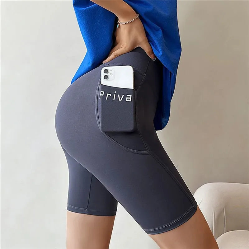 Pantalones cortos ajustados deportivos para mujer