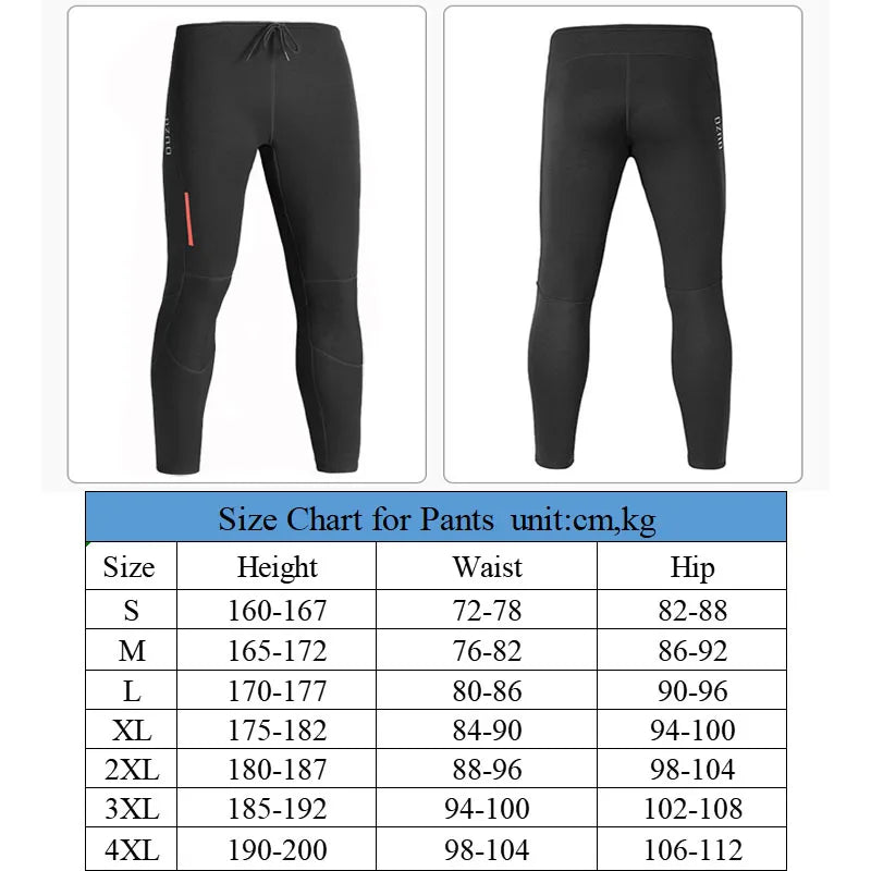 Pantalones de buceo para hombre de 1,5mm