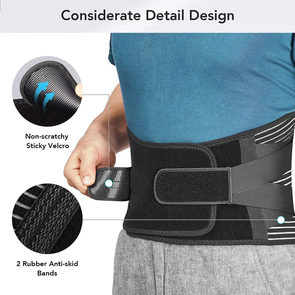 Faja de soporte lumbar ajustable
