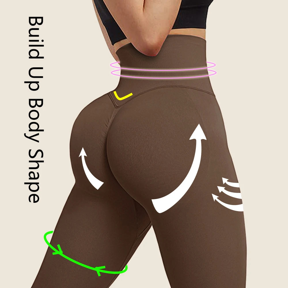 Nuevas mallas deportivas Push Up sin costuras para mujer