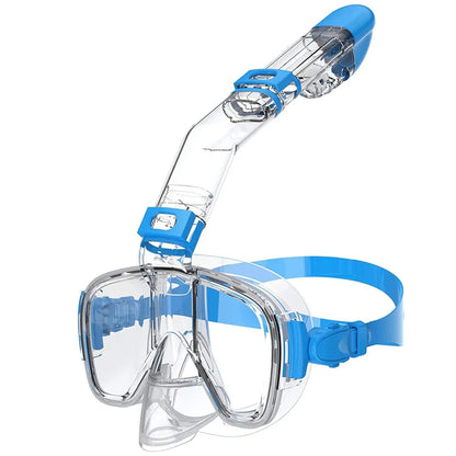 Máscaras de buceo Juego de máscara de snorkel antiniebla plegable