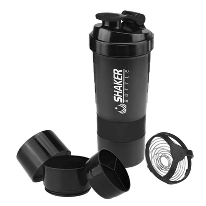 Shaker de proteínas de 600ml con separadores