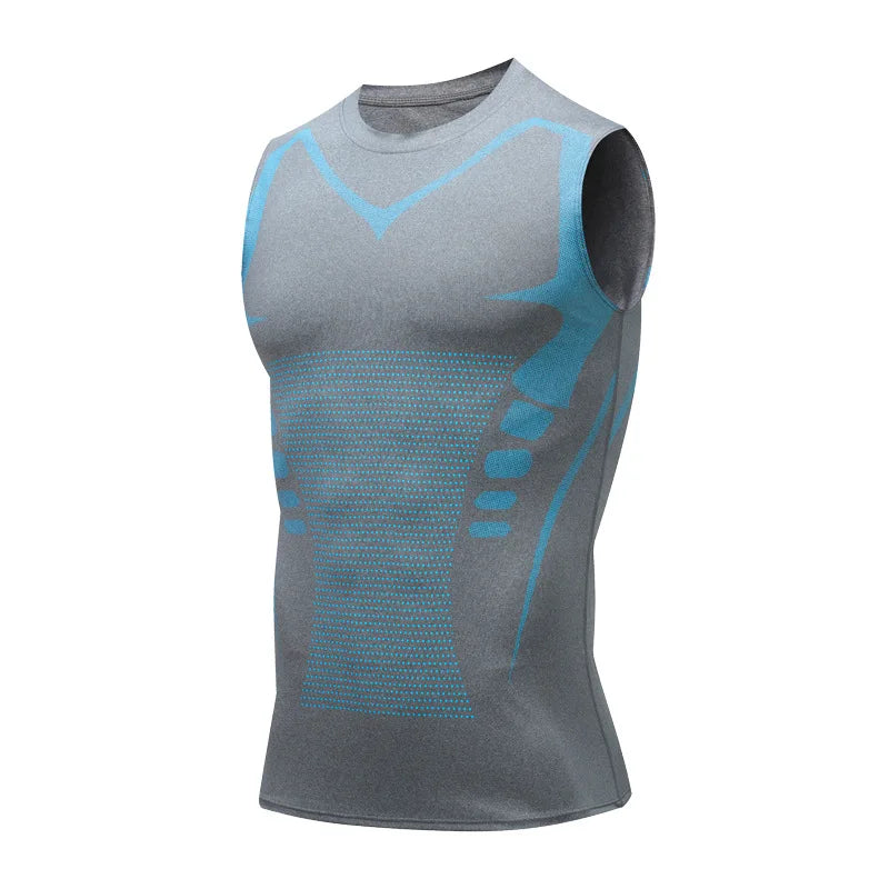 Camiseta sin mangas de compresión para hombre