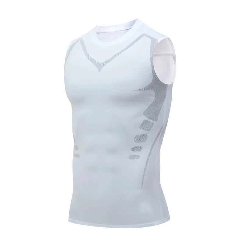 Camiseta sin mangas de compresión para hombre