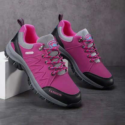 Zapatillas para montañismo antideslizante para mujer