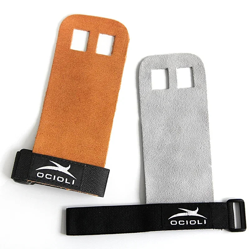Par de protectores de palma de cuero sintético