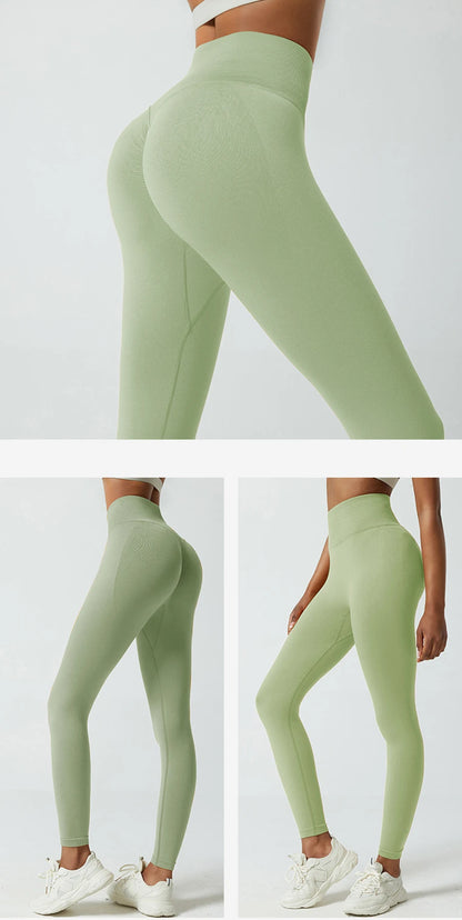 Nuevas mallas deportivas Push Up sin costuras para mujer