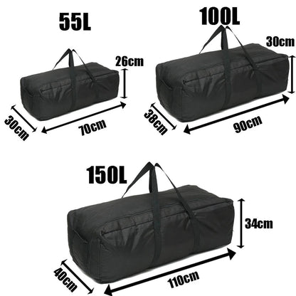 Bolsa de almacenamiento para equipo de acampada.