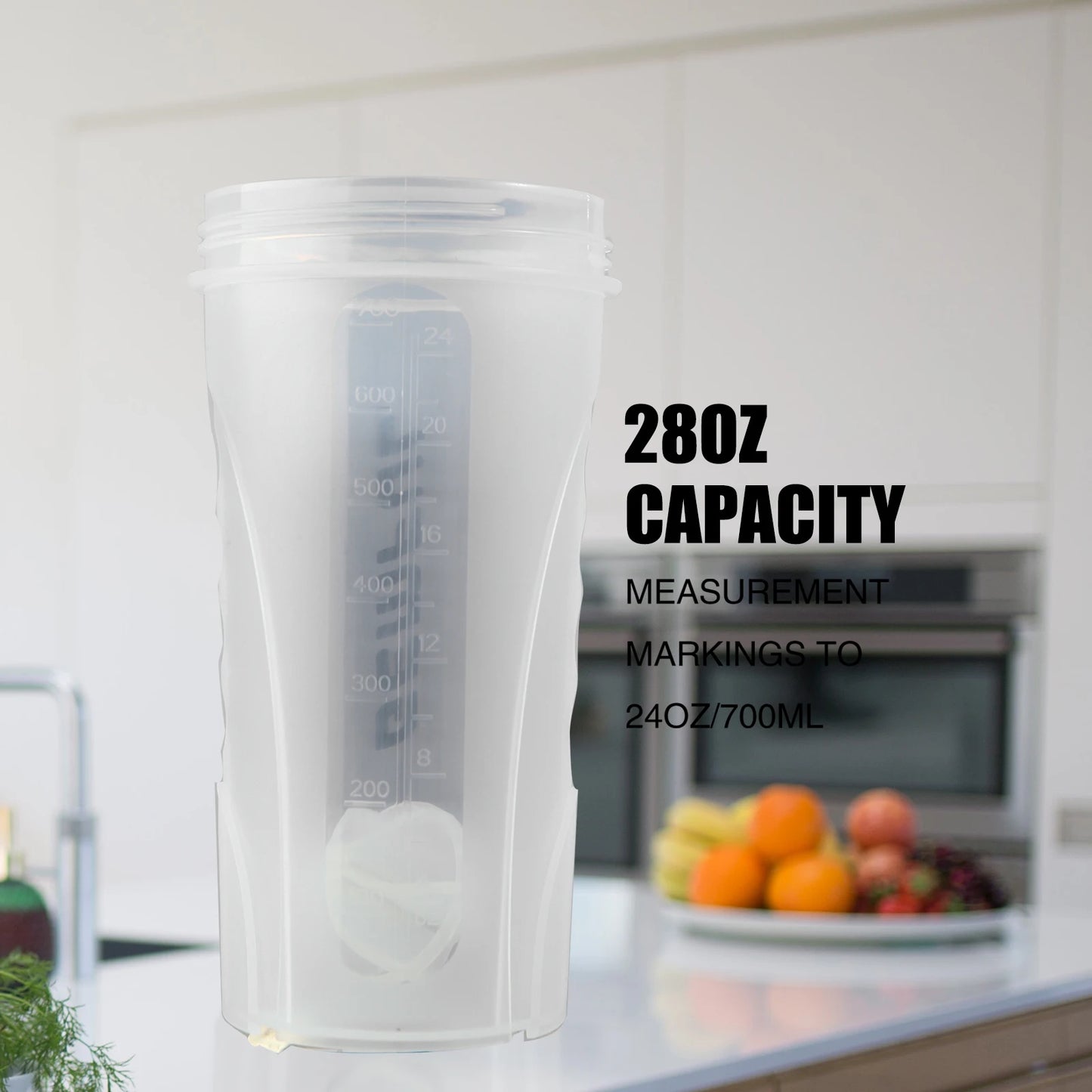 Shaker para mezclas de proteínas de 750ml