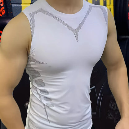 Camiseta sin mangas de compresión para hombre