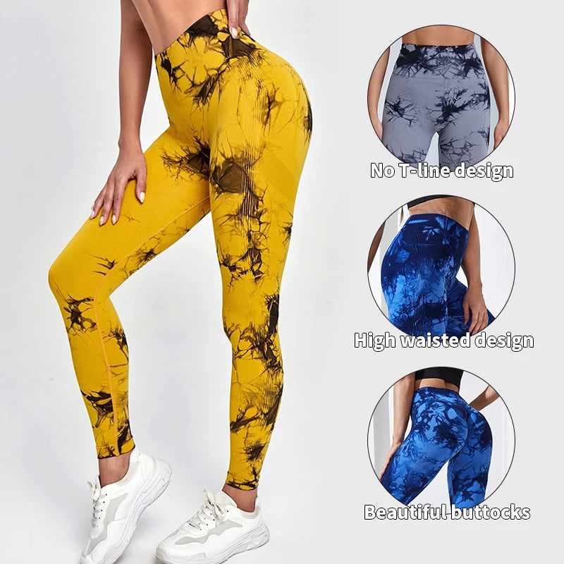 Pantalones de Yoga Tie Dye para mujer
