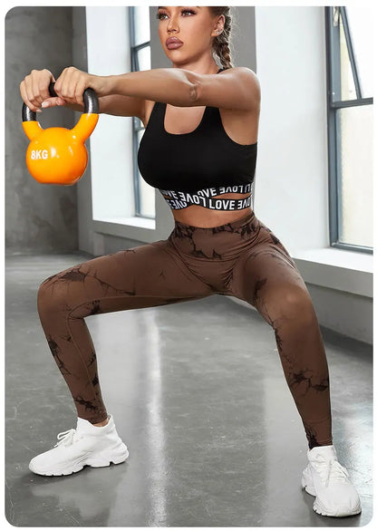 Pantalones de Yoga Tie Dye para mujer
