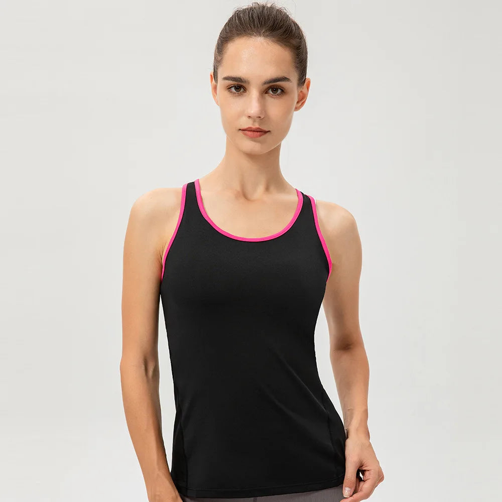 Camiseta deportiva sin mangas para mujer