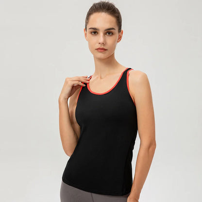 Camiseta deportiva sin mangas para mujer