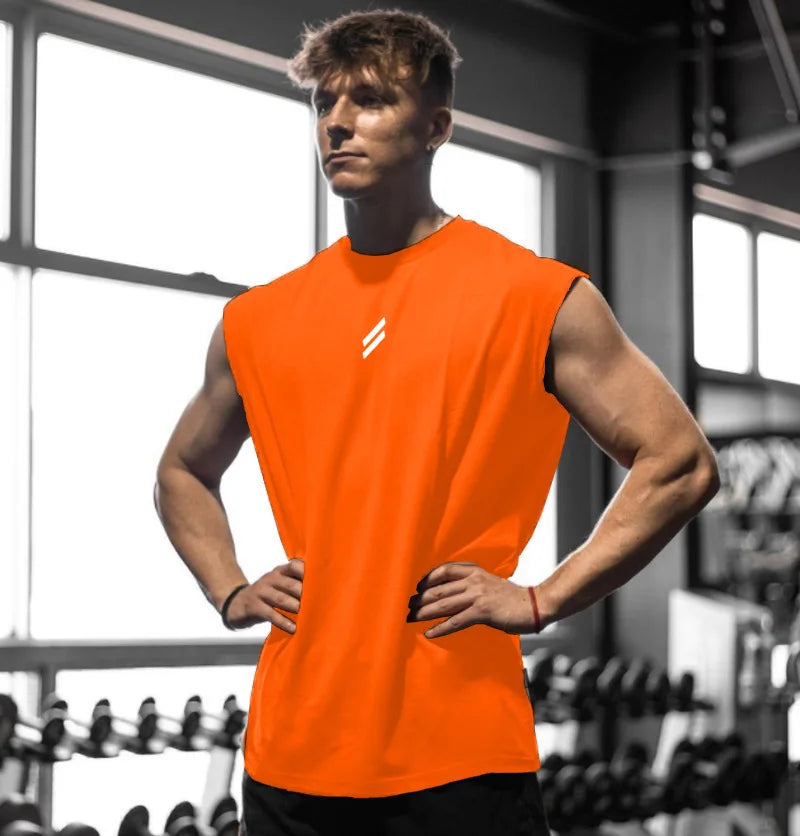 Camiseta deportiva sin mangas para hombre