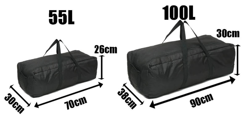 Bolsa de almacenamiento para equipo de acampada.