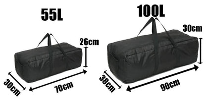 Bolsa de almacenamiento para equipo de acampada.