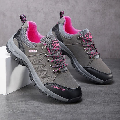 Zapatillas para montañismo antideslizante para mujer