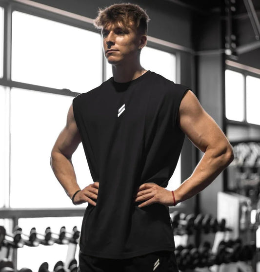 Camiseta deportiva sin mangas para hombre