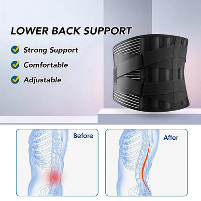 Faja de soporte lumbar ajustable