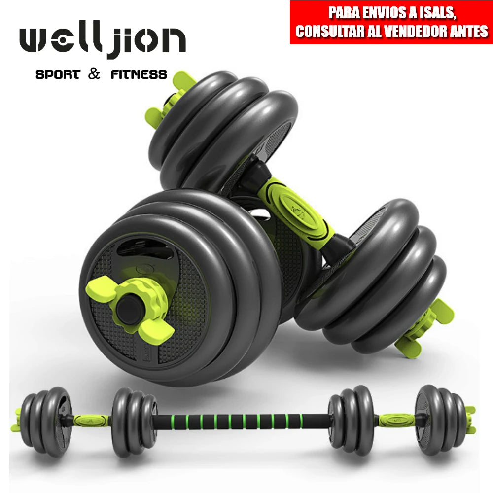 Kit de mancuernas regulables (juego de 10 kg, 15 kg, 20 kg, 30 kg, 40 kg)