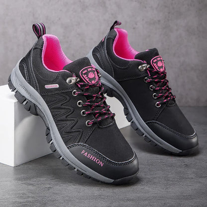 Zapatillas para montañismo antideslizante para mujer