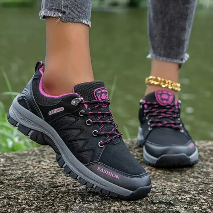 Zapatillas para montañismo antideslizante para mujer