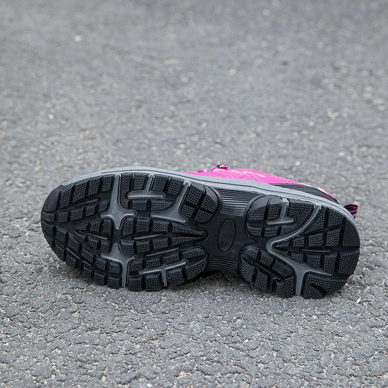 Zapatillas para montañismo antideslizante para mujer