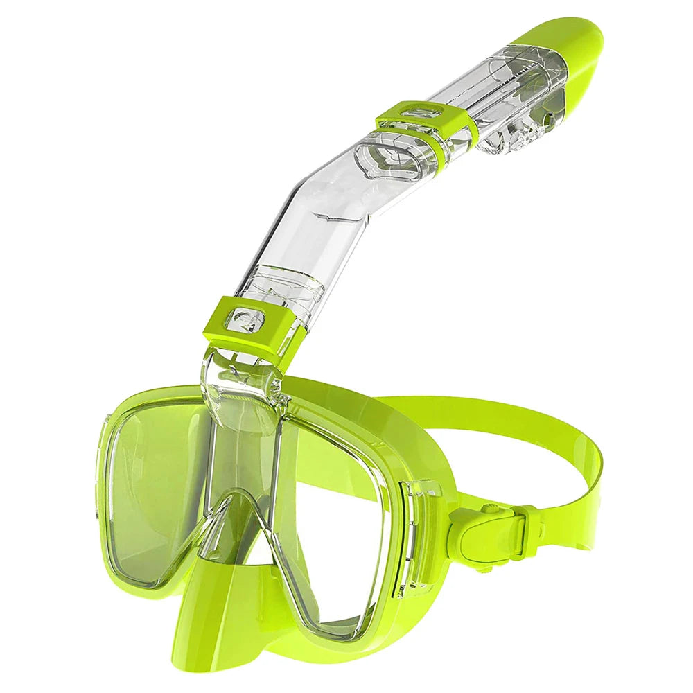 Máscaras de buceo Juego de máscara de snorkel antiniebla plegable