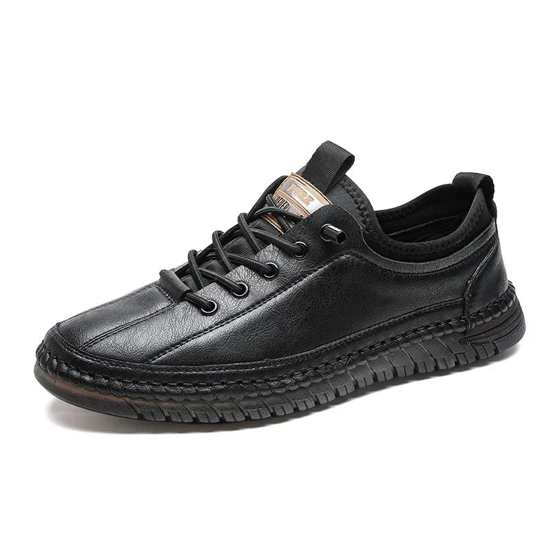 Zapatos informales de cuero hechos a mano para hombre