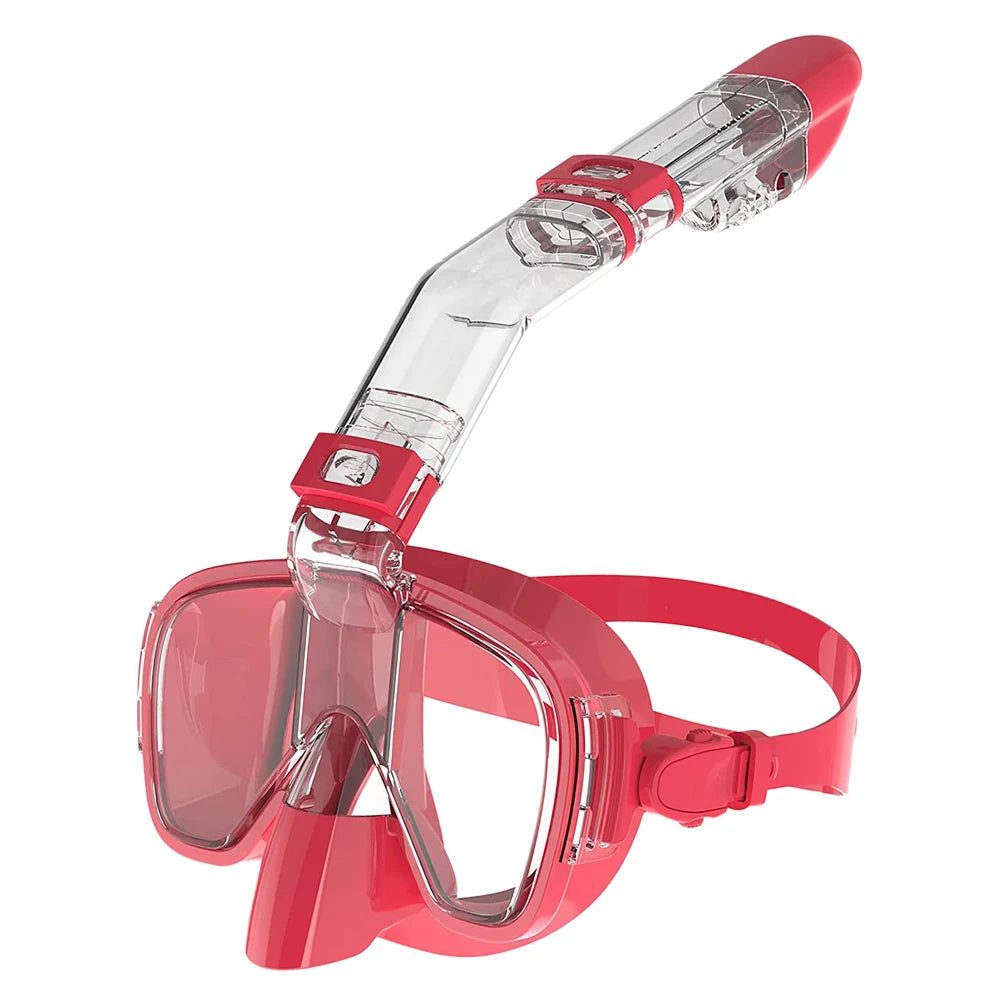 Máscaras de buceo Juego de máscara de snorkel antiniebla plegable