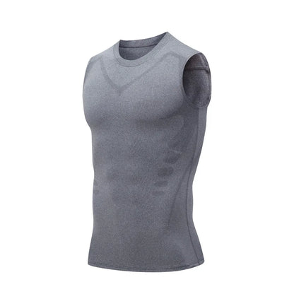 Camiseta sin mangas de compresión para hombre