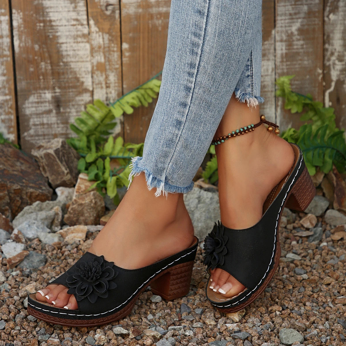 Sandalias con plataforma para mujer